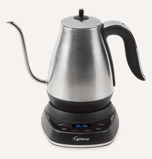 Capresso 290.05 Pour-Over Kettle (40 oz.) Gooseneck Spout Brushed Stainless Finish