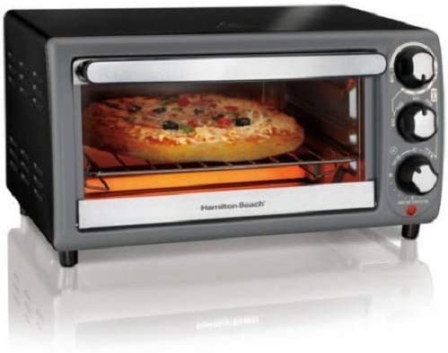 Courant 4-Slice Gray/Silver Toaster Oven (900-Watt) | WTO1236697