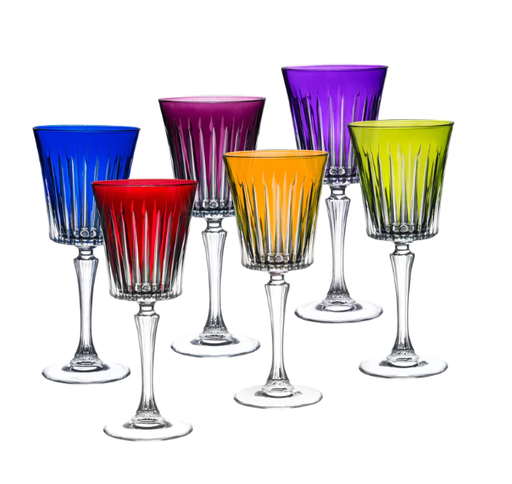 Barski Oomph Water Glass - Set of 6 Goblets 10 ounces
