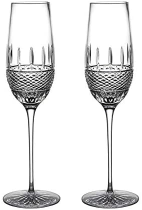Waterford Irish Lace Crystal Flutes, Set of 2