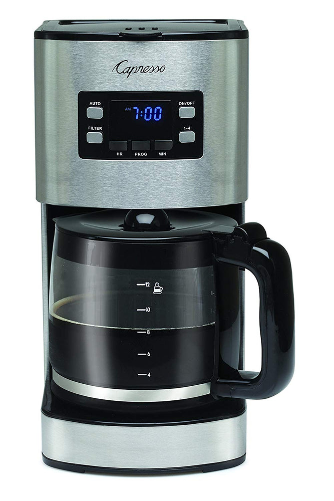 Capresso 434.05 SG300 12-Cup Stainless Steel Coffee Maker with Glass Carafe