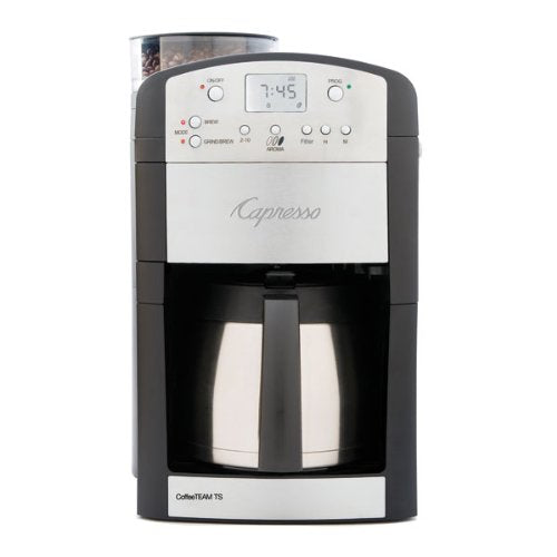 Capresso 465.05 CoffeeTEAM TS 10-Cup Thermal Carafe Coffee Maker/ Conical Burr Grinder Combination