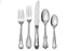 Wallace Hotel Lux 77-Piece 18/10 Stainless Steel Flatware Set, Silver, Service for 12