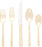 Wallace Bamboo Gold-Plated 20-Piece Stainless Steel Flatware Set, Service for 4