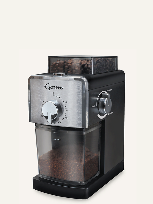 Capresso 591.05 Coffee Burr Grinder Stainless/Black