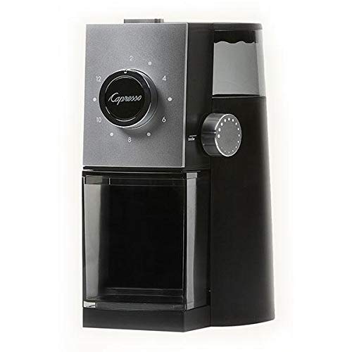 Capresso 597.04 Grind Select Coffee Burr Grinder Black/Silver