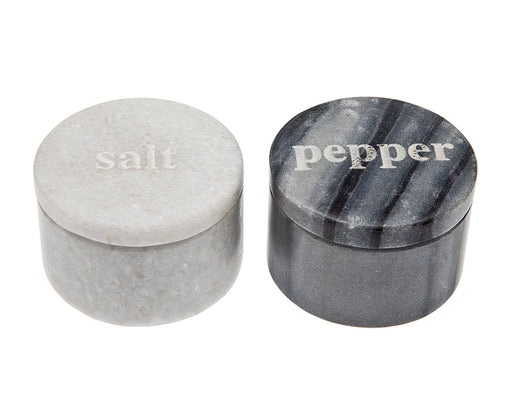 Godinger Salt and Pepper Marble Boxes