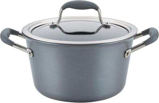 Anolon Adv Home Moonstone 4.5 Qt. Covered Tapered Saucepot