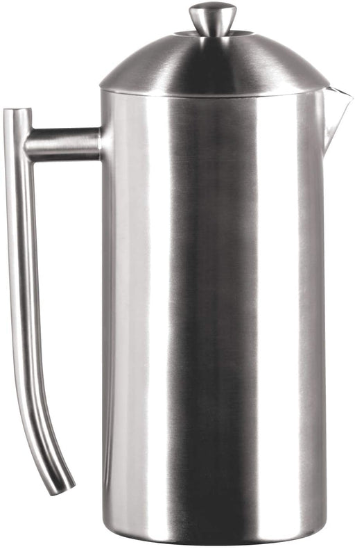 Frieling Double-Walled Stainless-Steel French Press Coffee Maker, Brushed