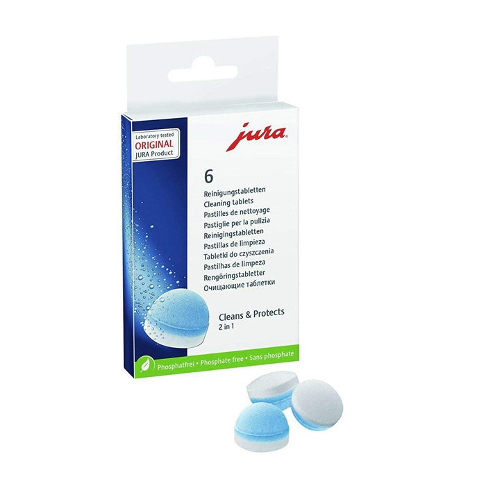 Jura 64308 2-Phase Cleaning Tablets for all JURA Automatic Coffee Machines (6-pack)