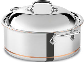 All-Clad, 650618 SS, 6 Qt. Round Roaster w/ Lid, with Copper Center