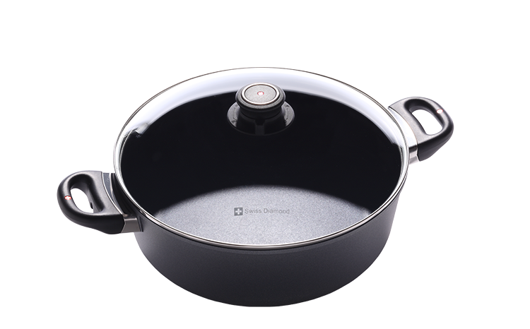 Swiss Diamond Induction Non-Stick 11-inch Braiser with Lid