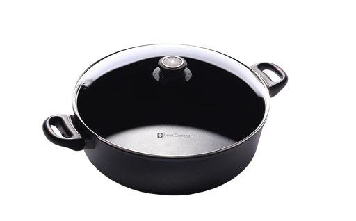 Swiss Diamond Induction Non-Stick 12.5-inch Braiser with Lid