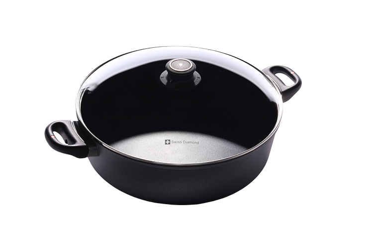 Swiss Diamond Induction Non-Stick 12.5-inch Braiser with Lid