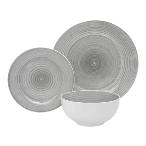 Godinger Spiral Grey 12 Piece Porcelain Set