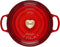 Le Creuset Cerise with SS Heart Knob Signature Round Dutch Oven, 3.5 qt
