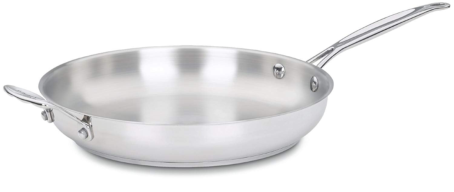 Cuisinart Chef's Classic Stainless Open Skillet with Helper Handle