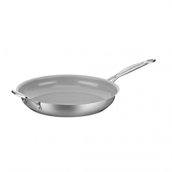 Cuisinart Chef's Classic 12 inch Stainless Steel ceramic skillet with helper handle
