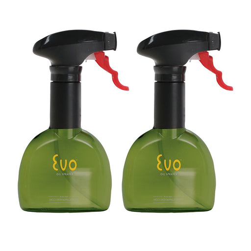 Evo Oil Sprayer, Non-Aerosol for Olive Oil and Cooking Oils,  8oz, Set of 2 Bottles