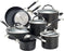 Circulon Symmetry Hard Anodized Nonstick Cookware Pots and Pans Set, 11-Piece, Black