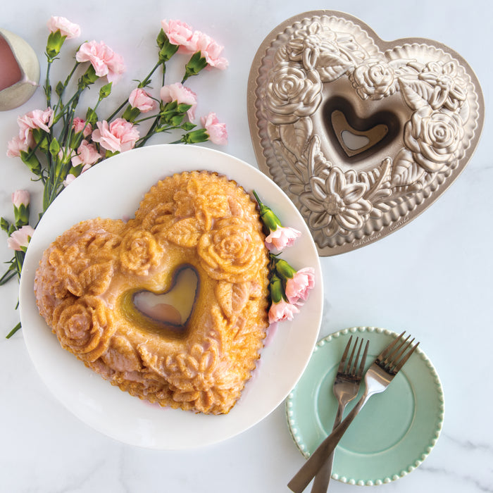Nordicware Floral Heart Bouquet Bundt Pan — Kitchen Clique