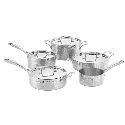 Cuisinart HTP-9 Hammered Collection Cookware Set Medium Stainless Steel