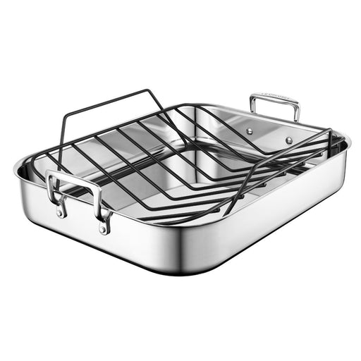 Le Creuset Large Roasting Pan (16.25 x 13.25 Inch ) with Nonstick Rack