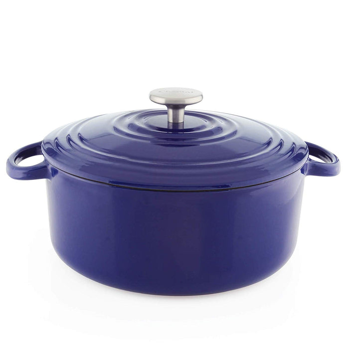 Chantal Enameled Cast-Iron Round Dutch Oven with Lid
