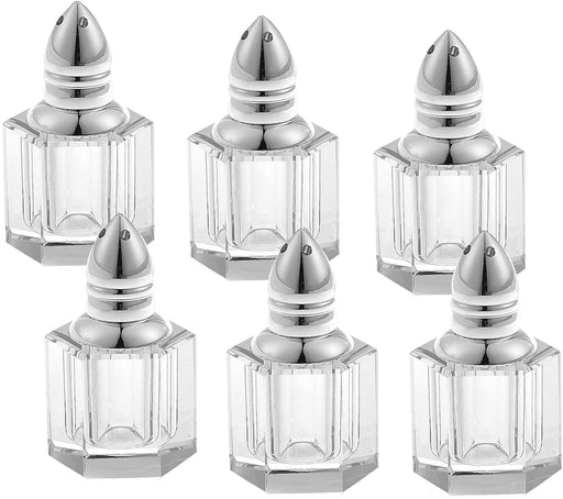 Badash Mini Individual Crystal Salt & Pepper Shakers, Set/6