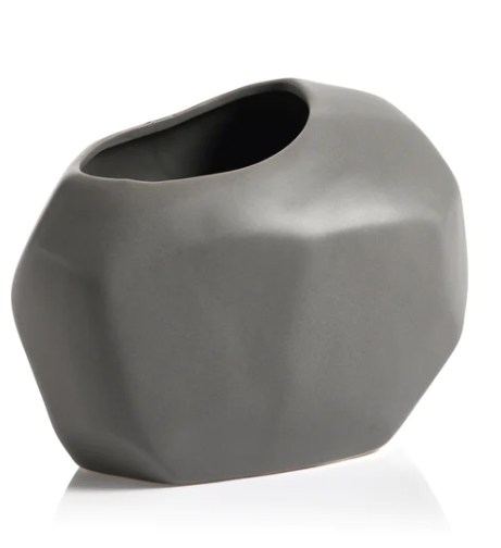 Zodax Rock Vase Matt Gray