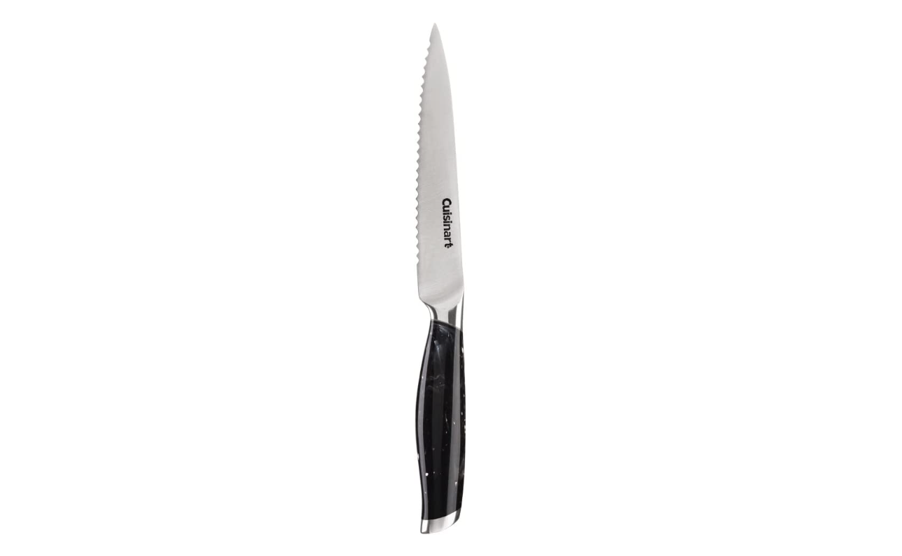Cuisinart  Marbled Collection 5.5" Serrated Utility Knife, Black