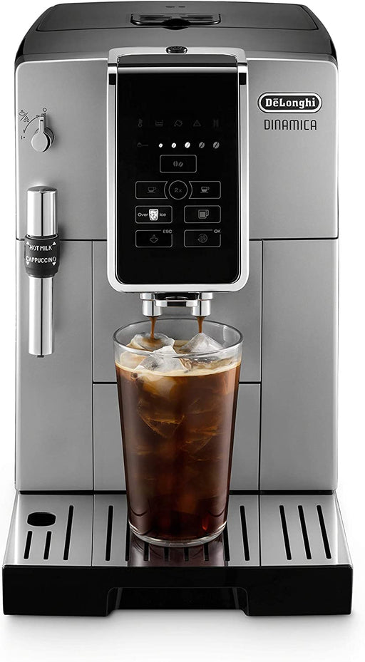 De'Longhi Dinamica Automatic Coffee & Espresso Machine TrueBrew (Iced-Coffee), Stainless Steel, ECAM35025SB