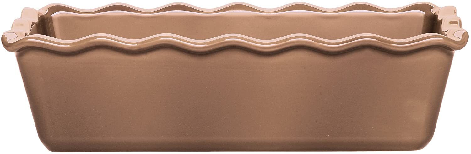 9.5x6×3 Emile Henry French Ceramic Ruffled Loaf Pan Various Colors