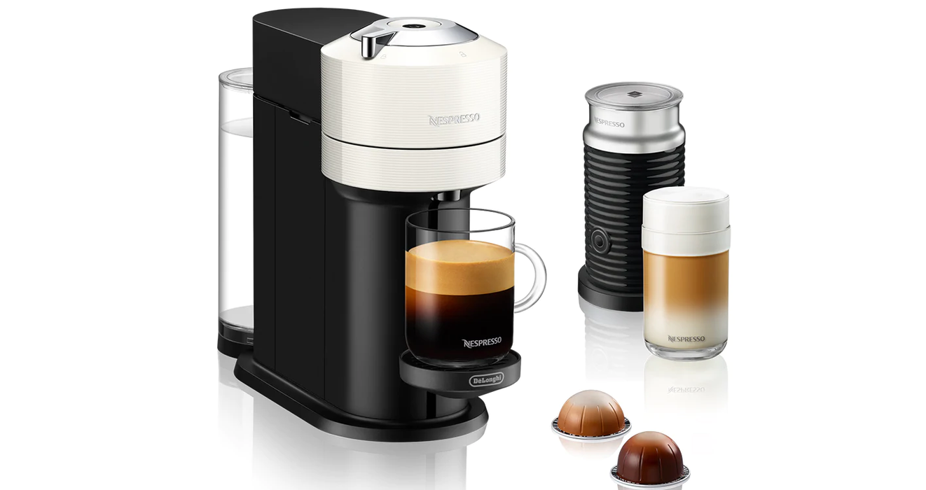 Nespresso coffee machine with aeroccino clearance