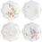 Juliska Berry & Thread Floral Sketch Assorted Dessert/Salad Plates, Set of 4