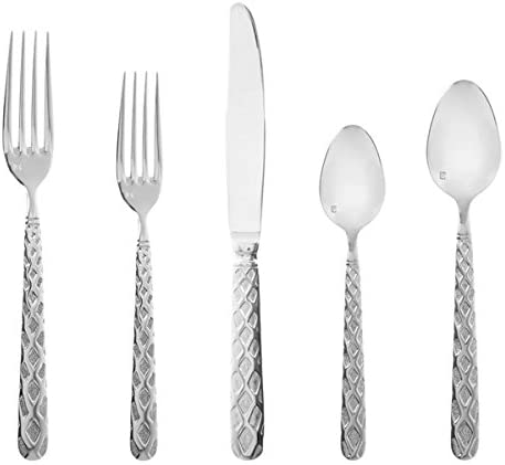 Fortessa Celta Stainless Steel Flatware, 5 Pc. Placesetting