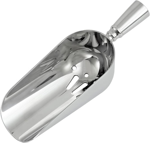 Fortessa Crafthouse 8" Stainless Steel Ice Scoop with Drain Holes