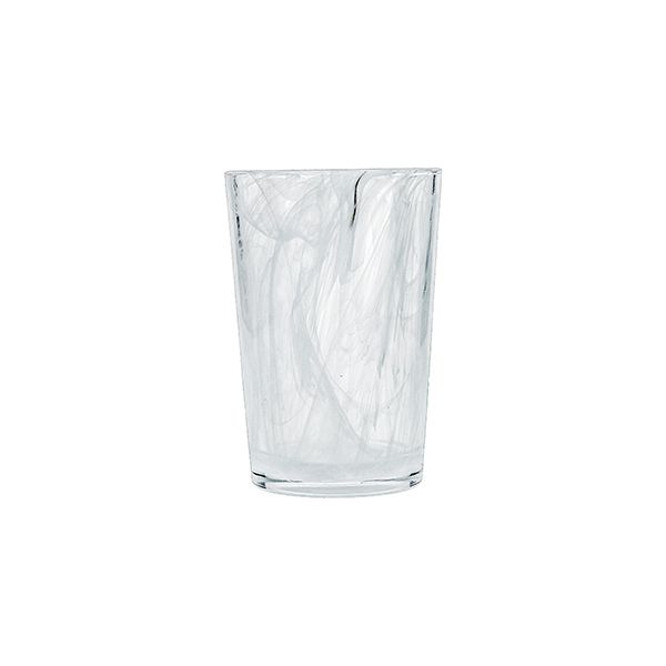 Fortessa Swirl White Iced Beverage Glass, 14oz