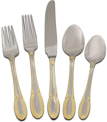 Museum Collection by Domestication Frost 18/10 20-Piece Service for 4 Flatware Set