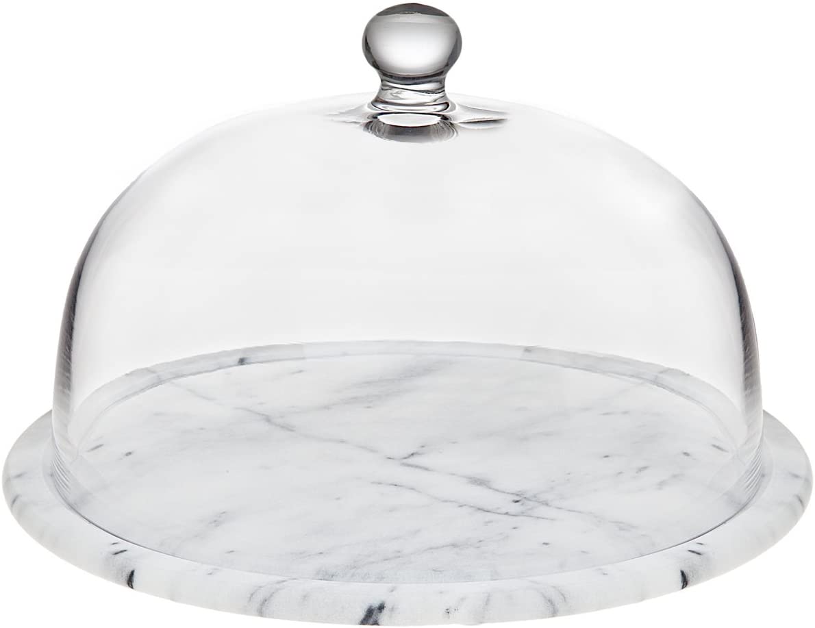 Godinger La Cucina Marble Cake Plate with Dome