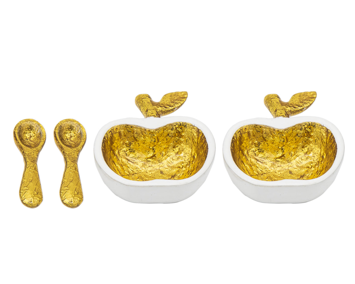 Godinger Mini Apple Honey Dish, Set/2