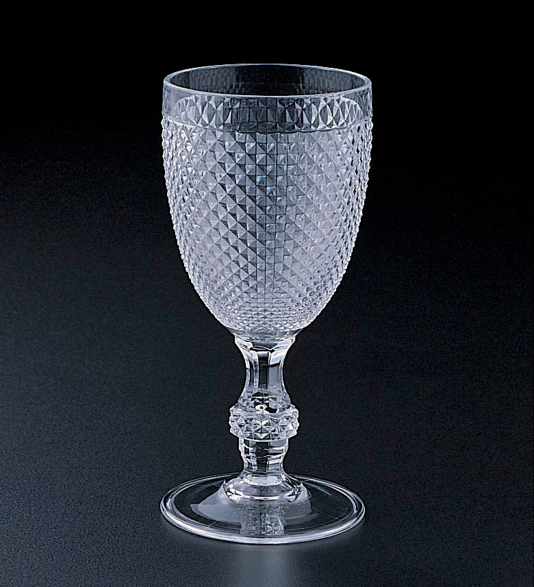 Huang Acrylics Diamond-Cut 14 Oz. Water Glass