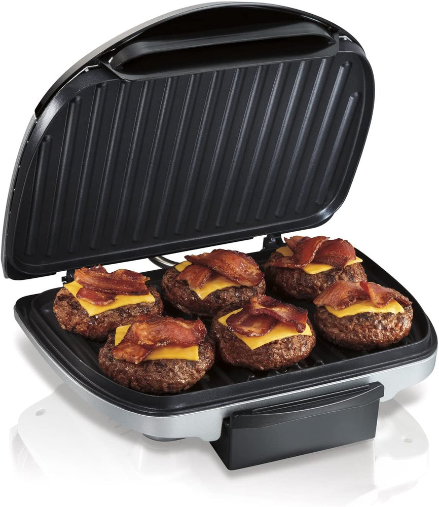 Hamilton Beach Electric Indoor Grill, 6-Serving, Nonstick Easy Clean Plates