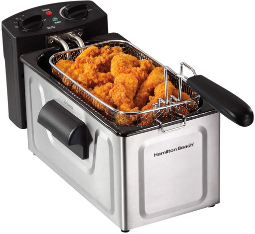  Hamilton Beach Air Fryer Oven 3.7 Quarts, Digital with 6  Presets, Easy to Clean Nonstick Basket, Black (35050): Home & Kitchen