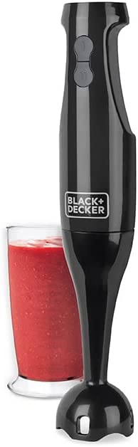 Black + Decker HB2401B 200W 2-Speed Immersion Blender, Black