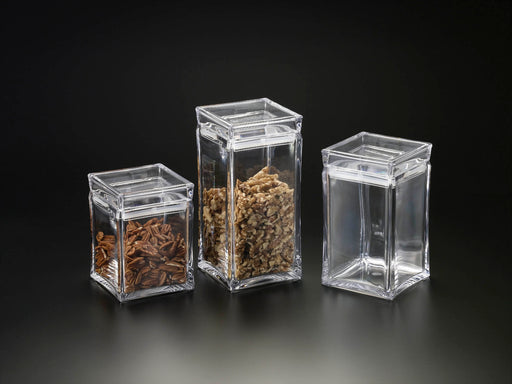Huang Acrylic Square Canisters