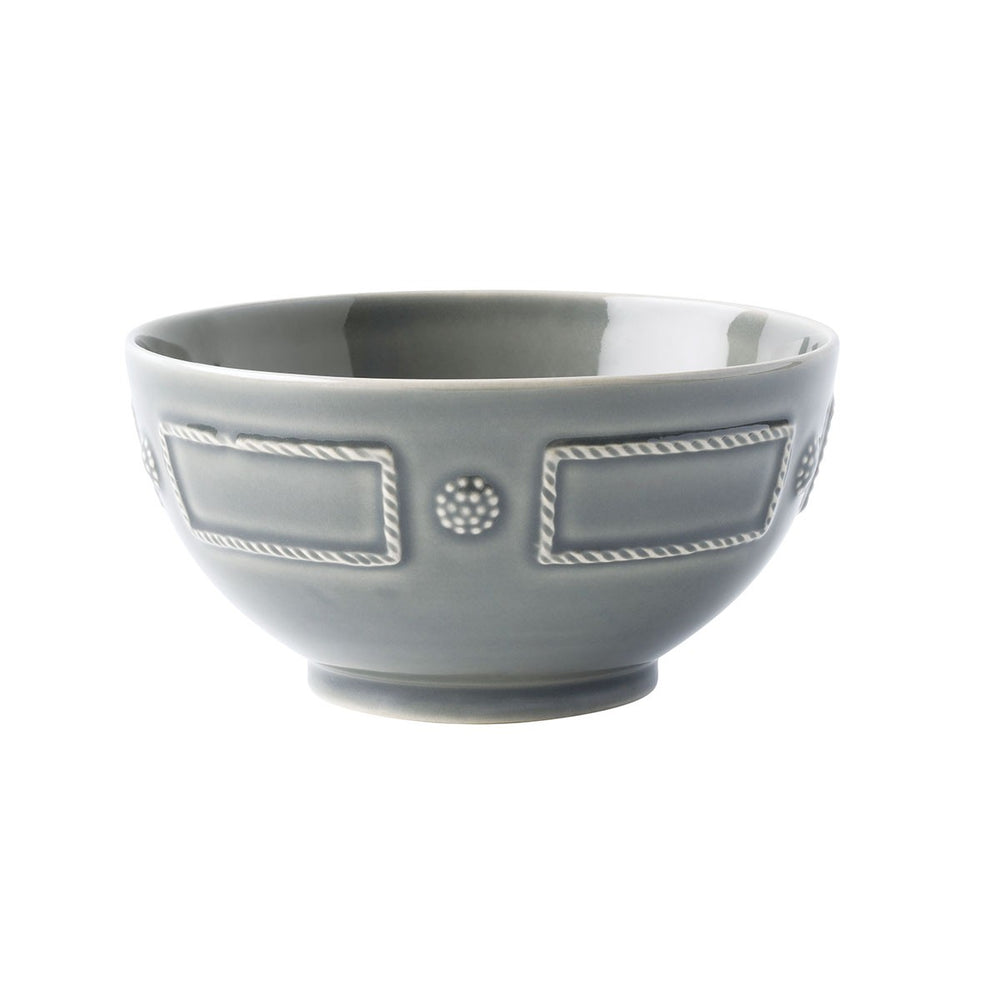 Juliska Berry and Thread French Panel Stone Grey Cereal/Ice Cream Bowl