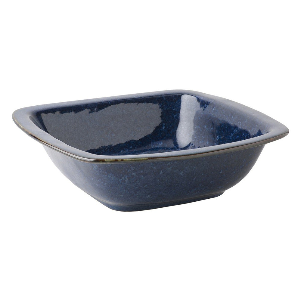 Juliska Puro Dappled Cobalt 12.5 Inch Rounded Square Serving Bowl