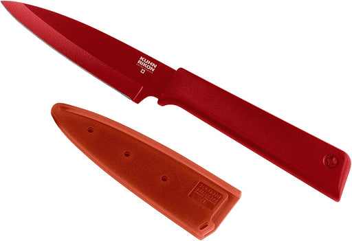 Kuhn Rikon Stainless Steel Colori Paring Knife, 4 inch