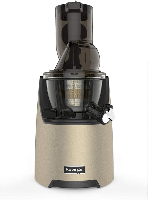 Kuvings Whole Slow Juicer EVO820CG Higher Nutrients and Vitamins, BPA-Free Components, Easy to Clean, Ultra Efficient 240W, 50RPMs, Includes Smoothie and Blank Strainer - Champagne, Gold